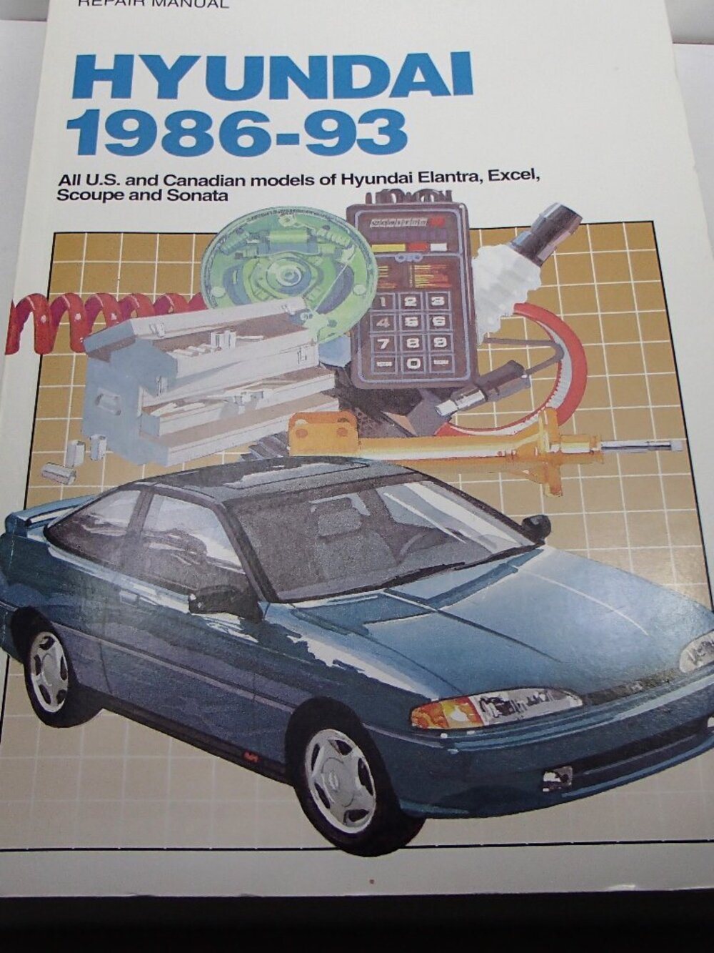 CHILTONS REPAIR MANUAL HYUNDAI 1986-93 Part No 7760